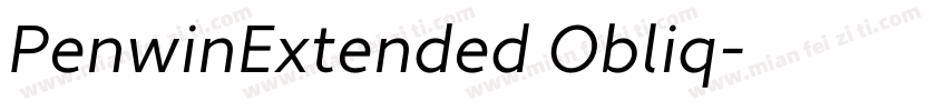 PenwinExtended Obliq字体转换